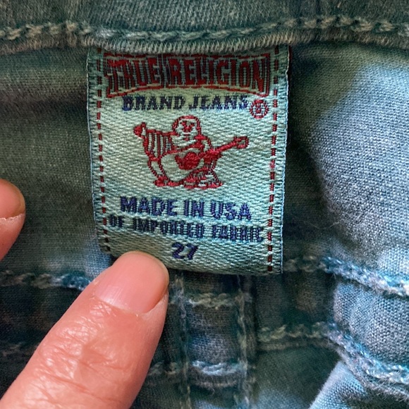 True Religion Jeans Truey Trousers Denim Casey Super Skinny QT Blue Waist 27 - Picture 4 of 8